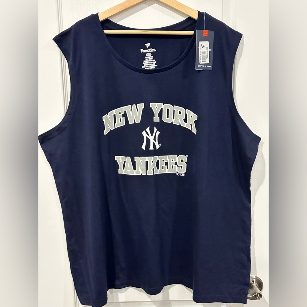 Fanatics Men’s New York Yankees Muscle Tank Top, Navy, Size: 4XL - Brand New!